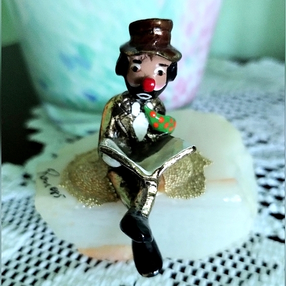 Vintage, Signed Ron Lee Clown Figurine Emmitt Kelly 🤡 - Picture 2 of 10